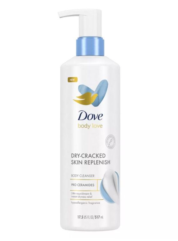 Dove Beauty Body Love Dry-Cracked Skin Replenish Hypoallergenic Body Wash